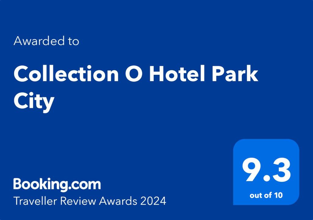 巴特那Collection O Hotel Park City的蓝色邀请前往酒店公园城市旅行者评审奖