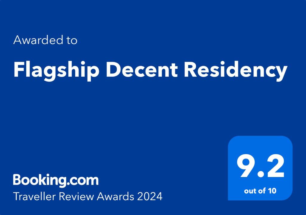 OYO Flagship Decent Residency的证书、奖牌、标识或其他文件