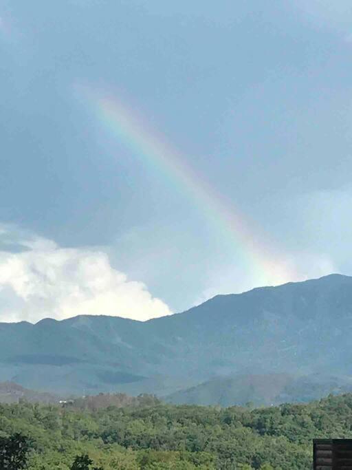 山景或在度假屋看到的山景