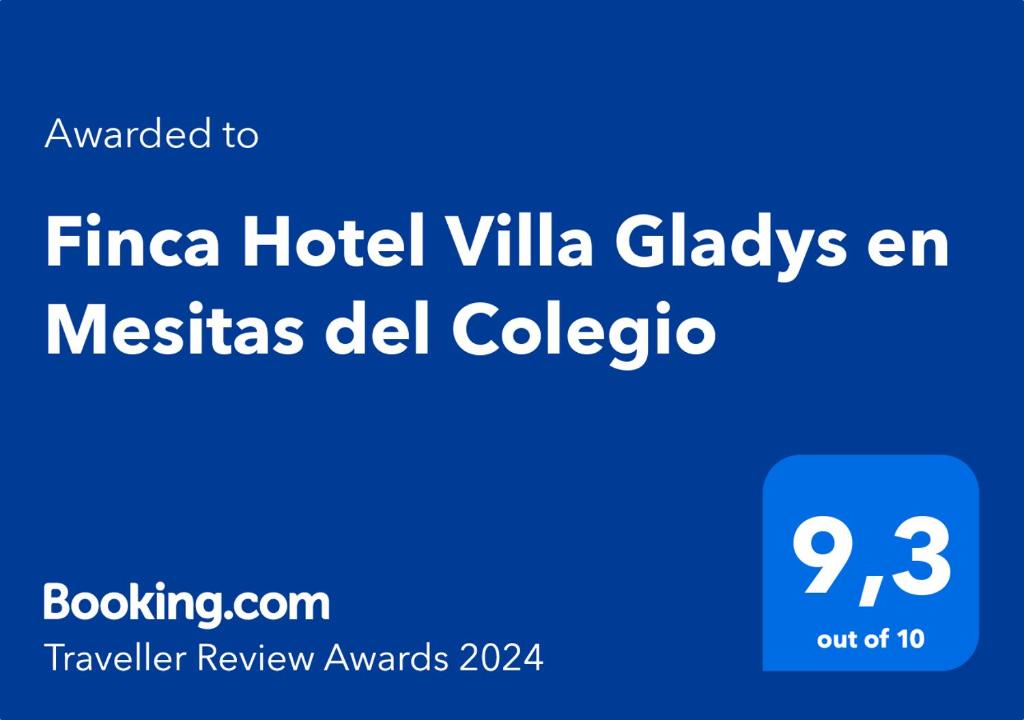 埃尔科莱希奥Finca Hotel Villa Gladys en Mesitas del Colegio的喜剧酒店别墅粘土网站的截图