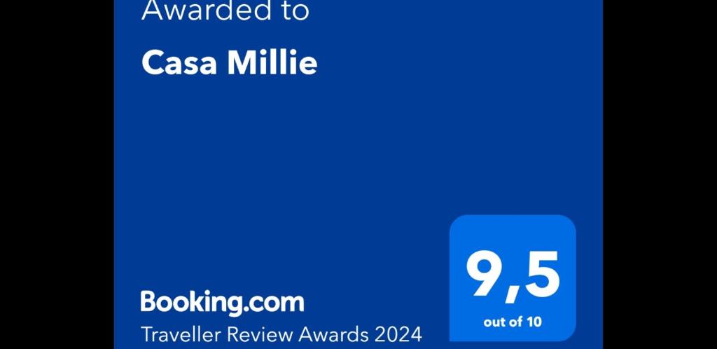 弗拉门卡海滩Casa Millie的手机屏幕的屏幕,带有蓝莓调试剂