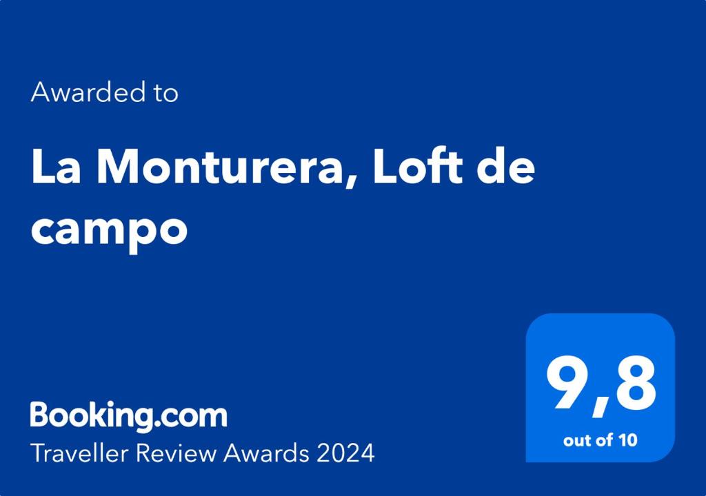 科洛尼亚-德尔萨克拉门托La Monturera, Loft de campo的蓝色的长方形,上面写着“世界之 ⁇ ”