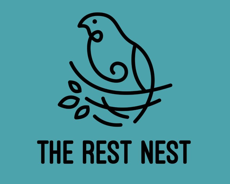 瓦纳卡The Rest Nest的鸟坐在鸟巢的树枝上,鸟儿用文字