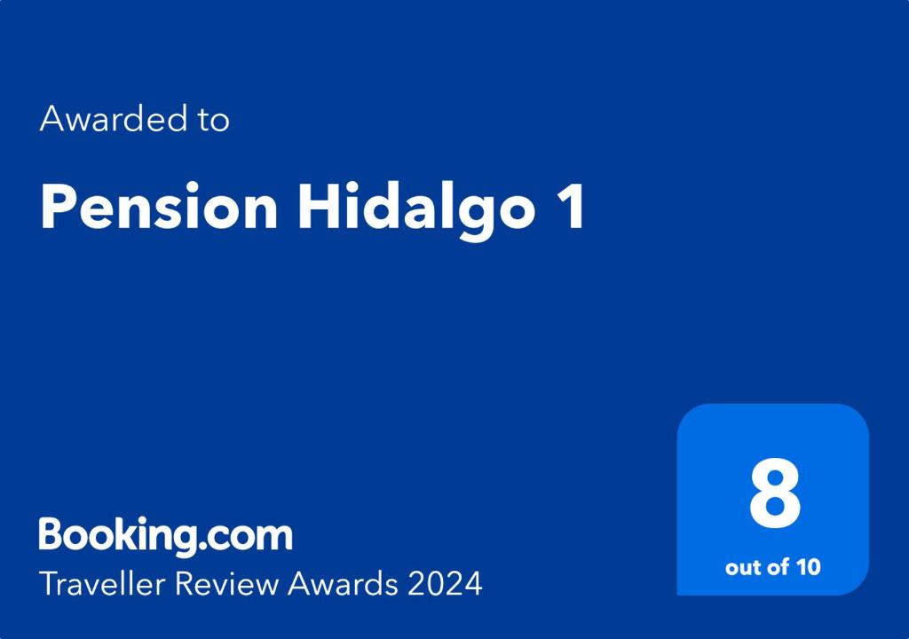 乌特雷拉Pension Hidalgo 1的手机的截图,文字升级为许可的粘贴