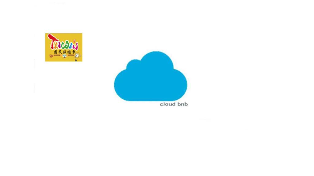 罗东镇充電樁 羅東雲朵朵Cloud B&B 免費洗衣機 烘衣機 星巴克咖啡豆 國旅卡特約店的带有云应用标志的蓝色云图标
