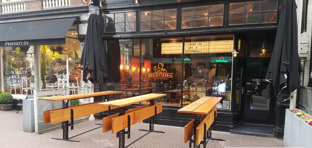 Amsterdam Rembrandt Square city center Hotel餐厅或其他用餐的地方