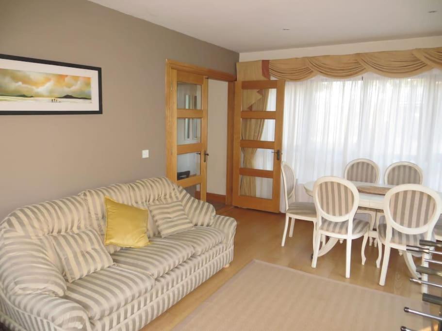 恩尼斯科西Borodino Studio Apartment的客厅配有沙发和桌椅