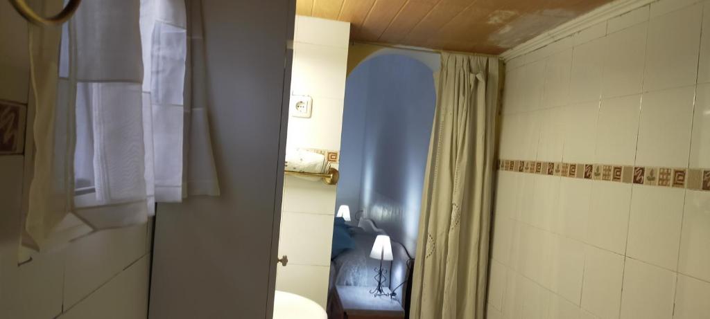 布尔吉略斯ALBORADA TRES的一间带卫生间和淋浴及窗户的浴室