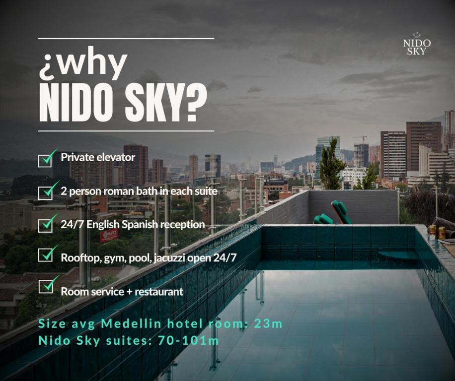 麦德林Nido Sky的游泳池酒店传单