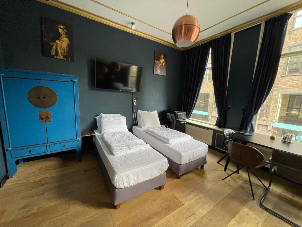 Amsterdam Rembrandt Square city center Hotel的休息区