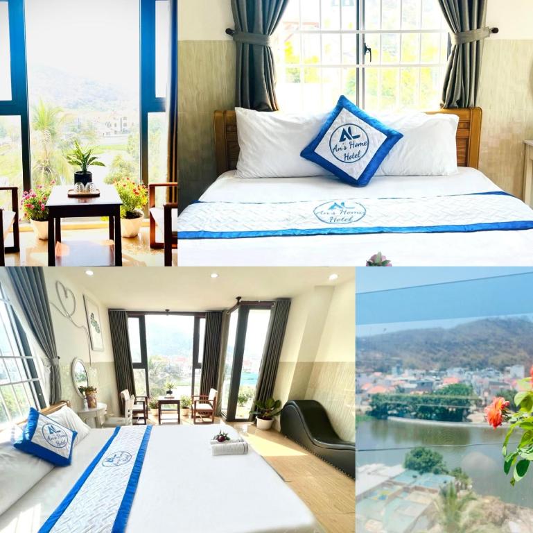 头顿An's Home Hotel Vũng Tàu的美景客房 - 带一张床