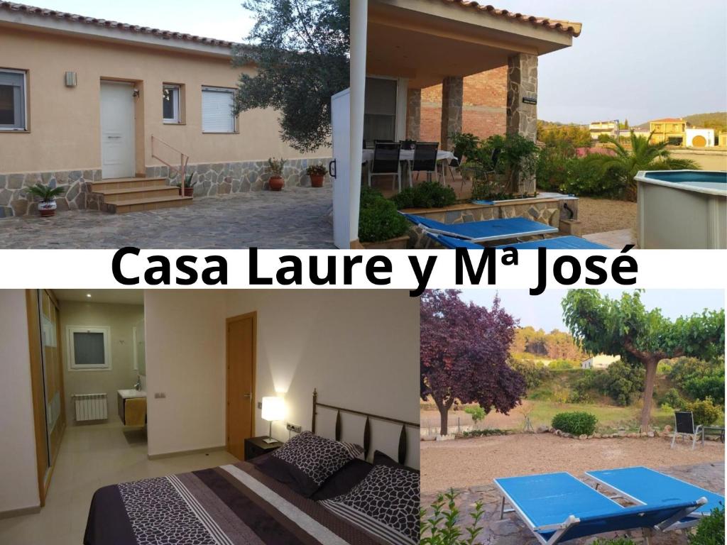 Arens de LledóCasa Laure y Mª José的房屋三张照片的拼贴