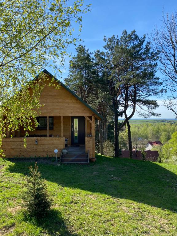 LipowiecPolana的草山上的小木房子