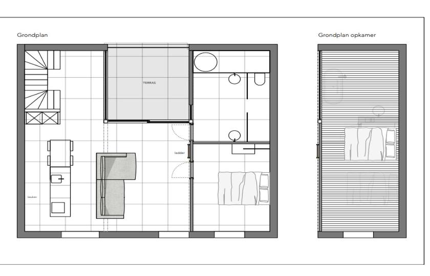 赫尔Business Accommodation 'Loft' Intimate的房屋的平面图