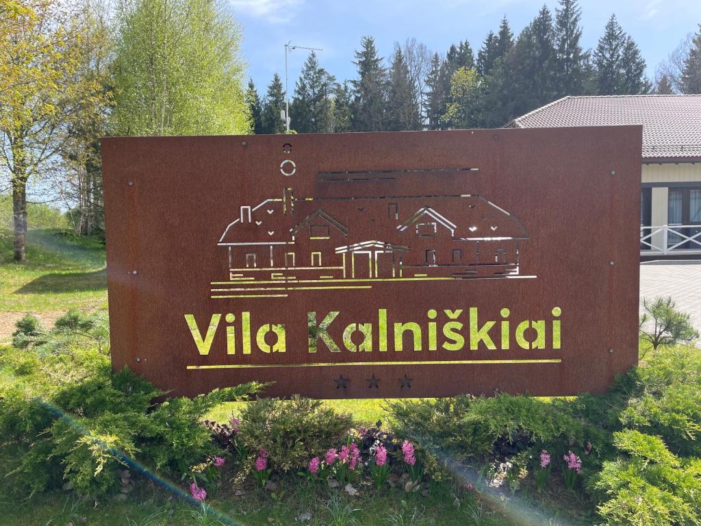 VarkaliaiVila Kalniškiai的卡拉米茨奇村的标志