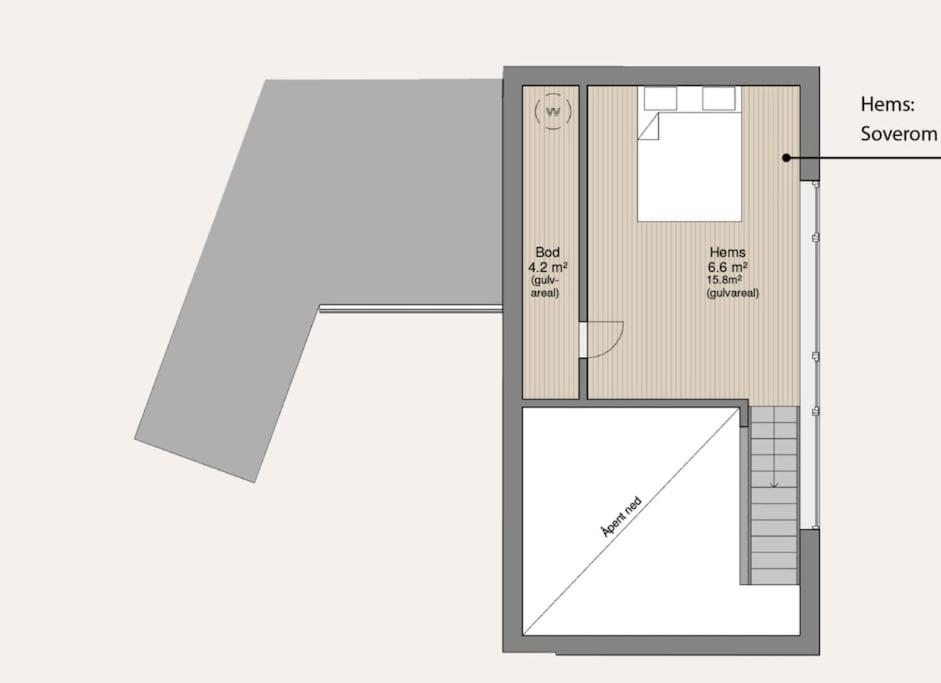 Borestranda - Nytt strandhus med 6 sengeplasser!平面图