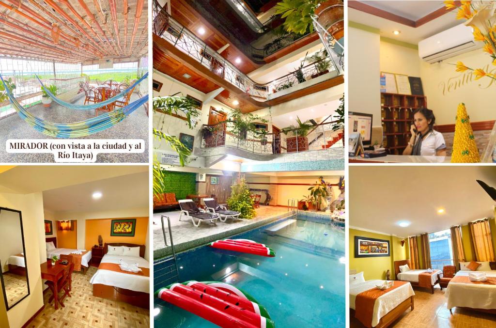 伊基托斯Hotel Ventura Isabel的一张带游泳池的酒店照片