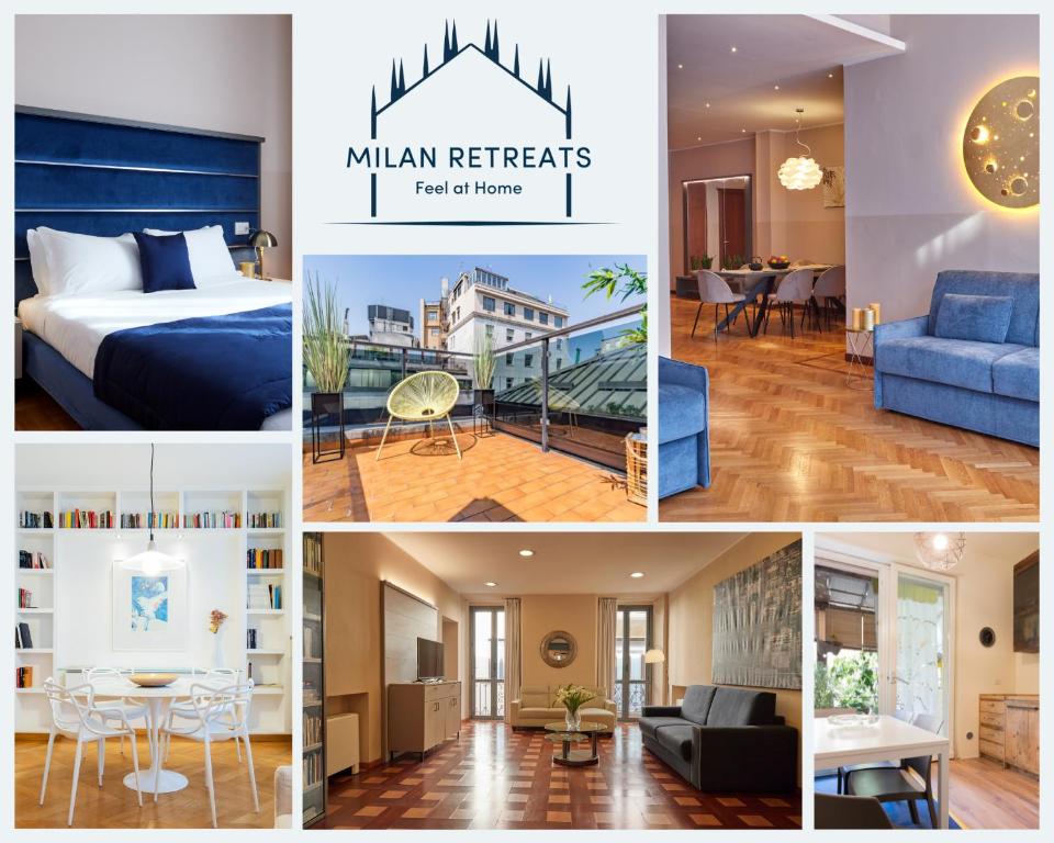 米兰Milan Retreats Duomo的相串的酒店房间照片