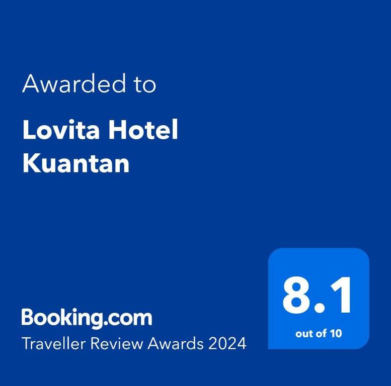 关丹Lovita Hotel Kuantan的给Louva hotel kyrkan酒店发短信的电话的屏幕照