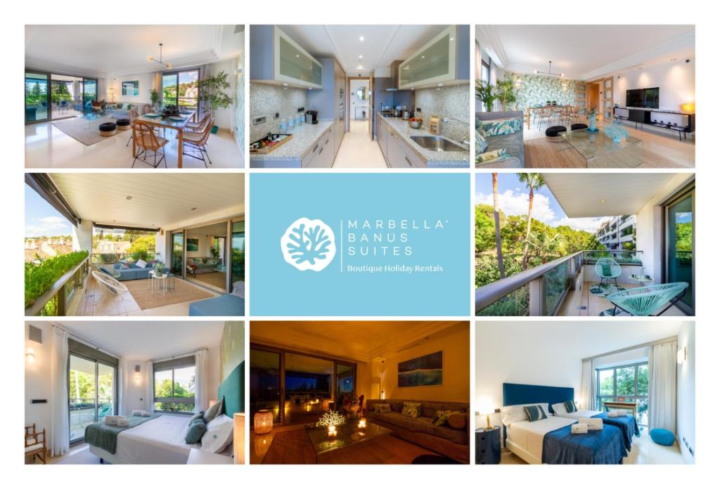 马贝拉MARBELLA BANUS SUITES - Jardines del Príncipe Golden Mile的房屋照片的拼贴