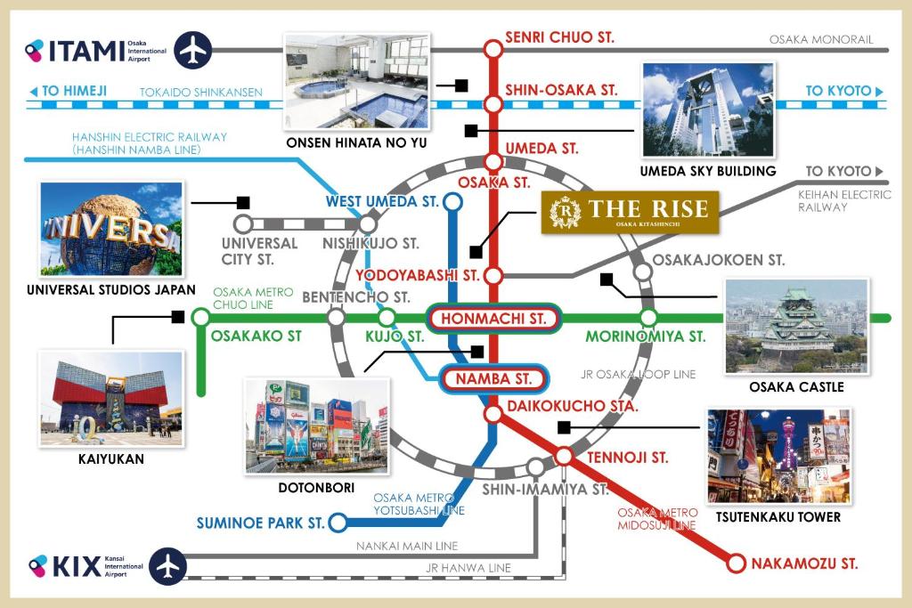大阪北新地莱斯酒店平面图