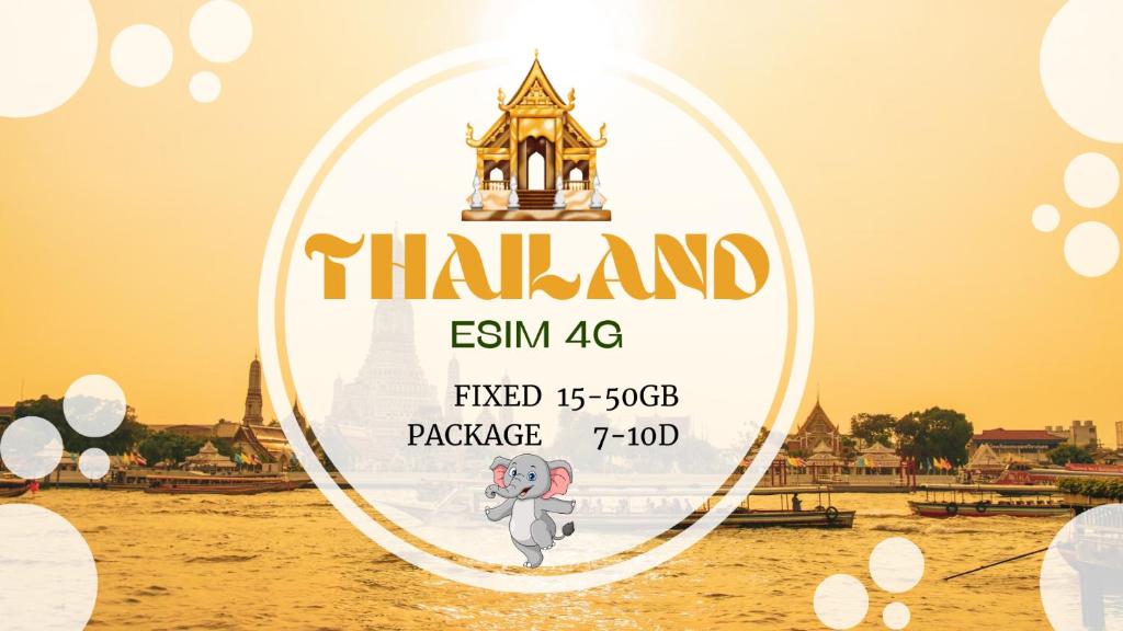 eSIM du lịch Thái Lan - Tốc độ cao 4G - Có nghe, gọi平面图