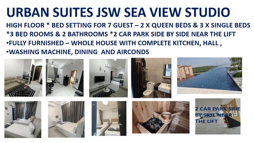 日落洞URBAN SUITES JSW STUDIO 3 ROOMS COMMERCIAL CONDO的家具拼贴图象的拼贴图