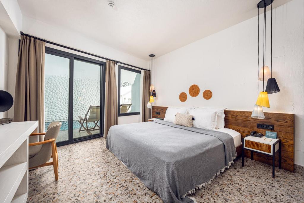Ölüdeniz Blu Luxury Unique Hotel - Adults-Only客房内的一张或多张床位