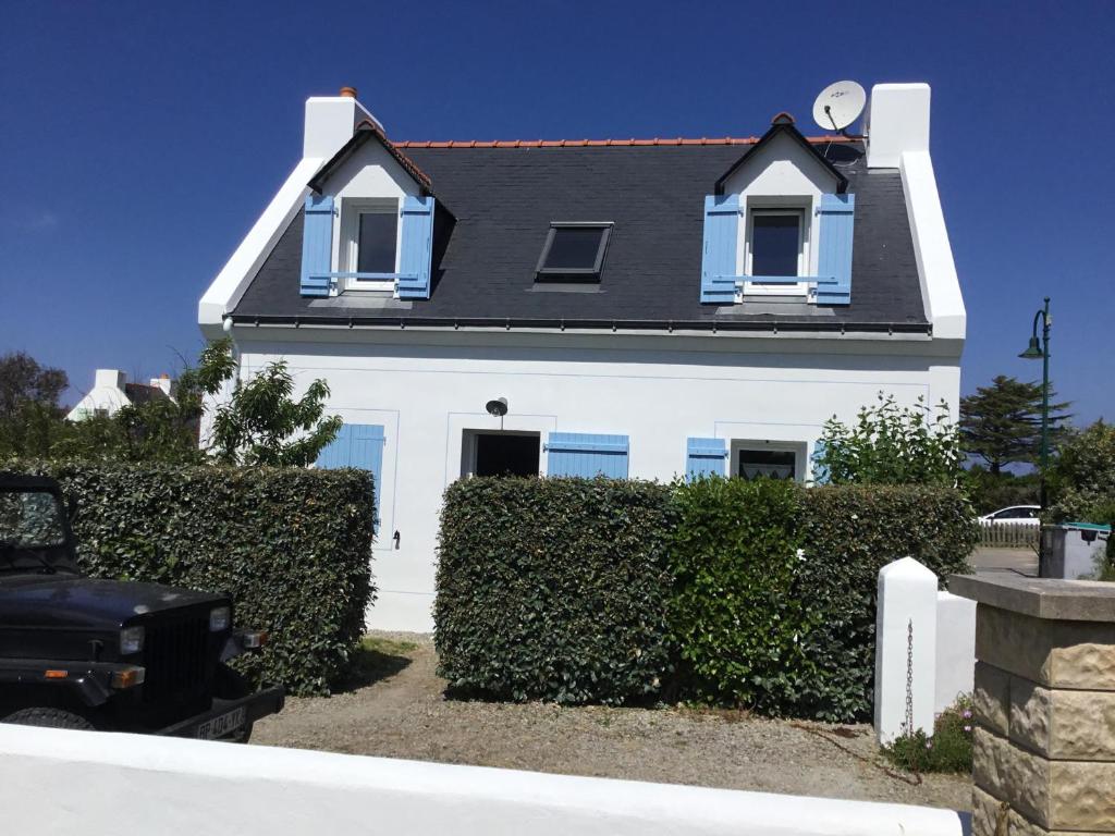 Maison cosy à Kervilahouen, 1 km de la mer, jardin, terrasse, BBQ, proche supérette, 5 pers. - FR-1-418-192平面图