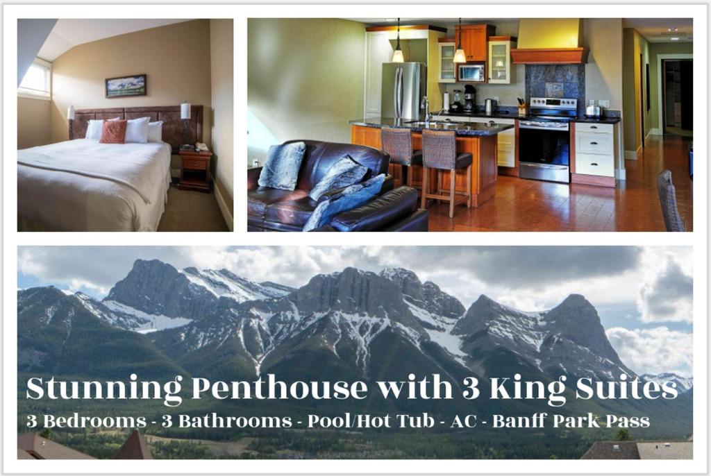 Luxury Penthouse - 3 King Suites - Ug Parking平面图