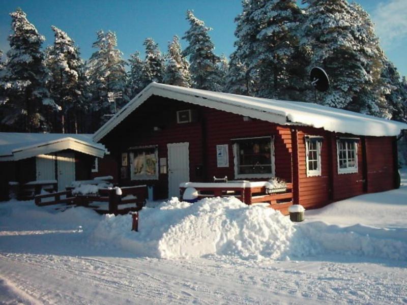 穆尔舍姆尔斯吉营地酒店的雪中小屋,积雪堆积