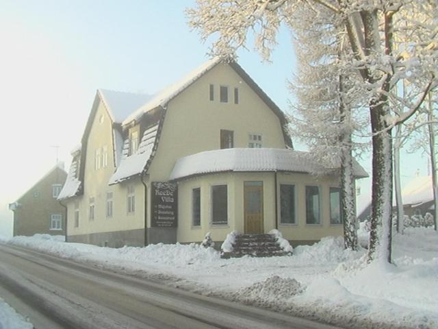 奥泰佩瑞迪别墅酒店的街道旁的雪屋