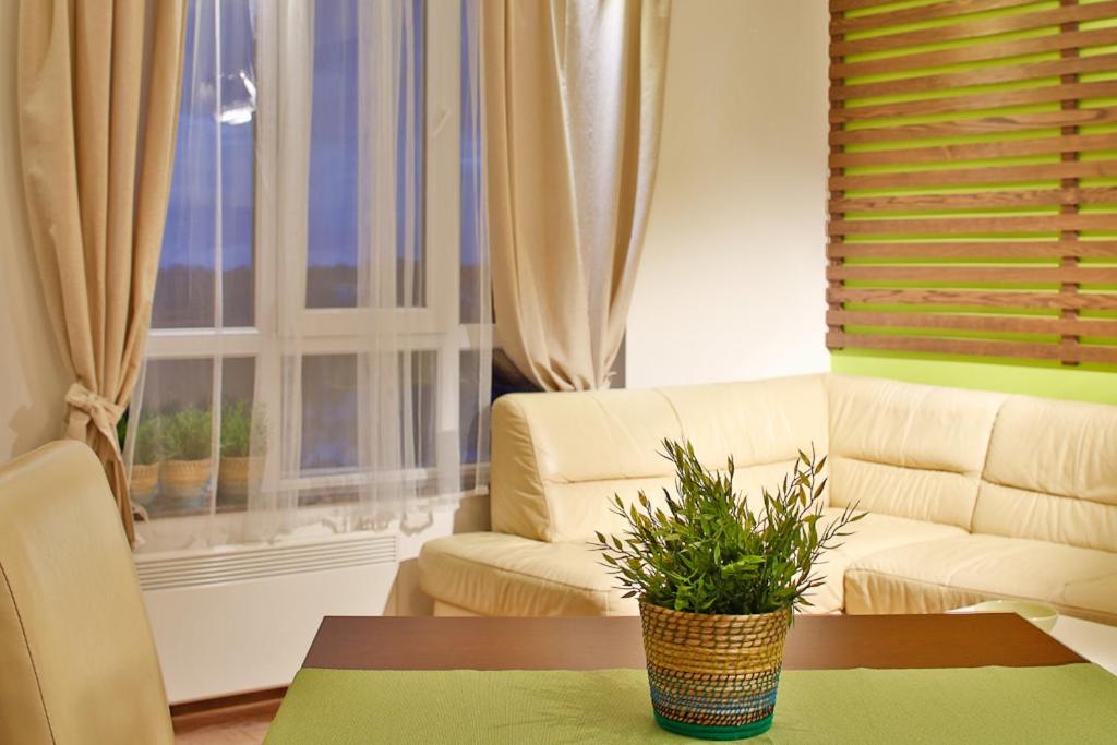 科帕奥尼克Apartment Planinska Carolija的客厅配有沙发和桌子