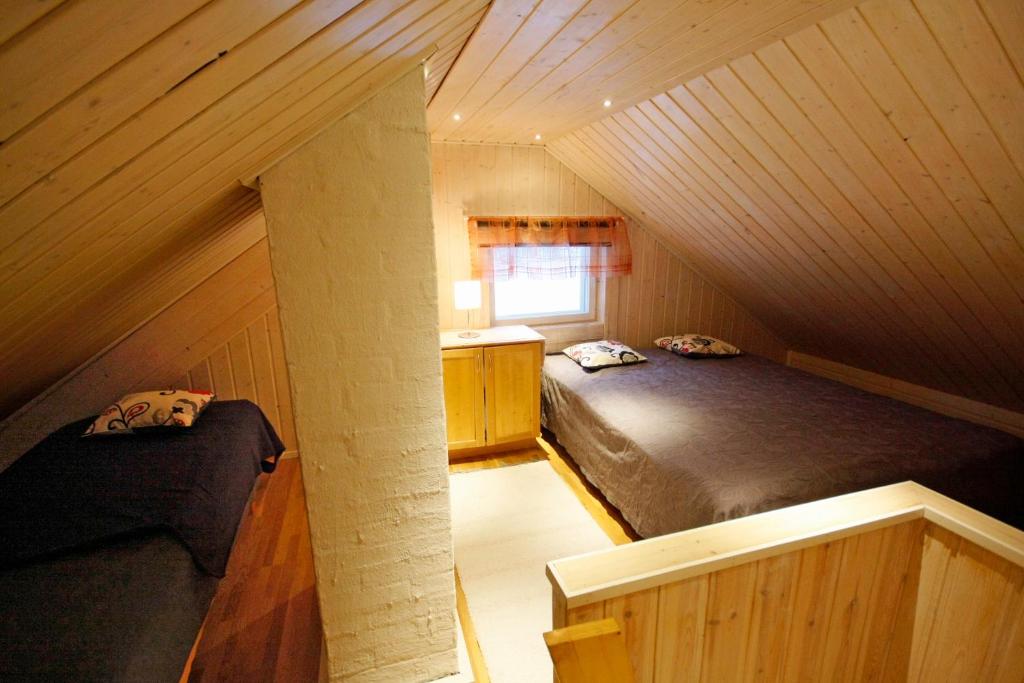 哈提图维特山林小屋客房内的一张或多张床位