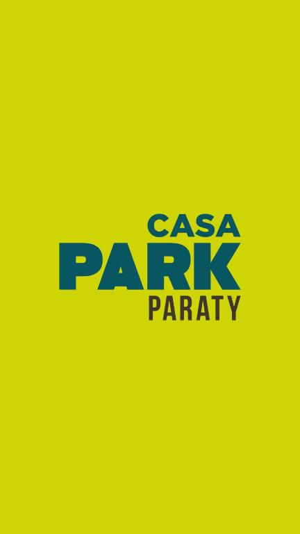 帕拉蒂Casa Park的黄色背景的面食派对标志