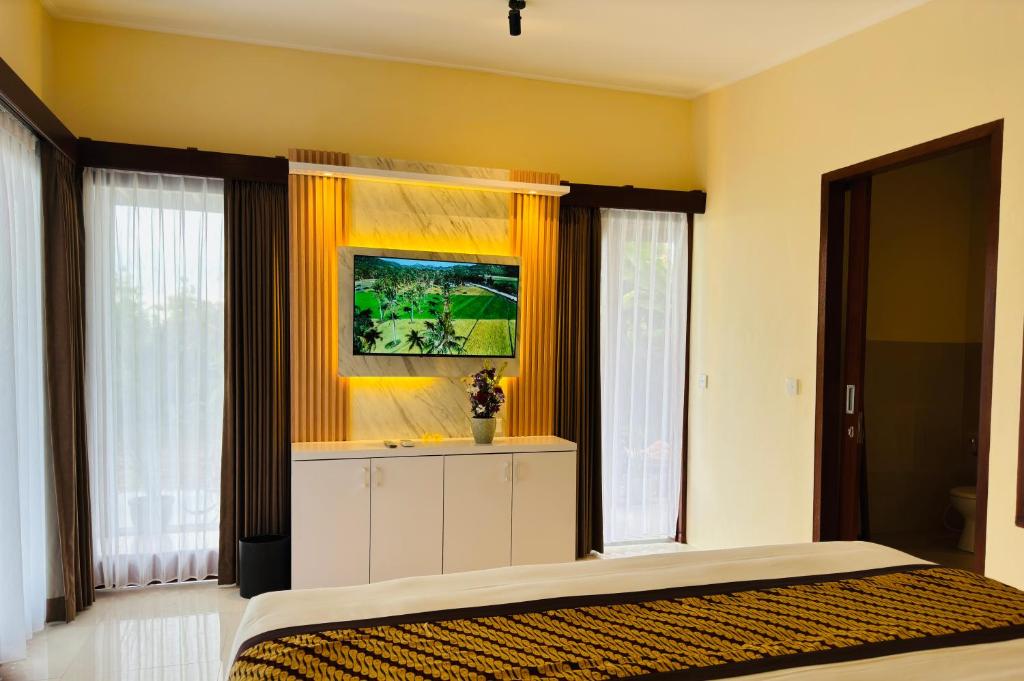 Uma Jala Villa Ubud客房内的一张或多张床位