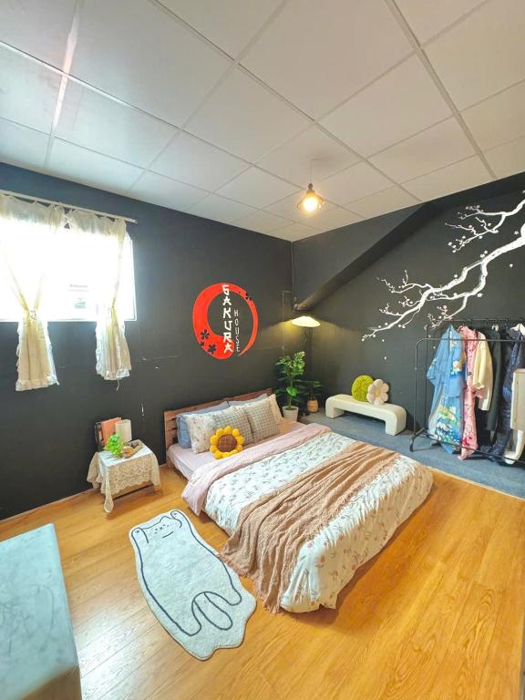 SAKURA House ĐÀ LẠT客房内的一张或多张床位