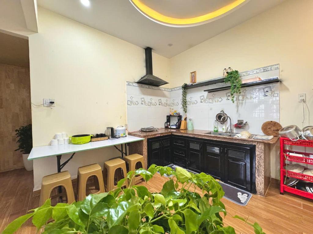 SAKURA House ĐÀ LẠT的厨房或小厨房