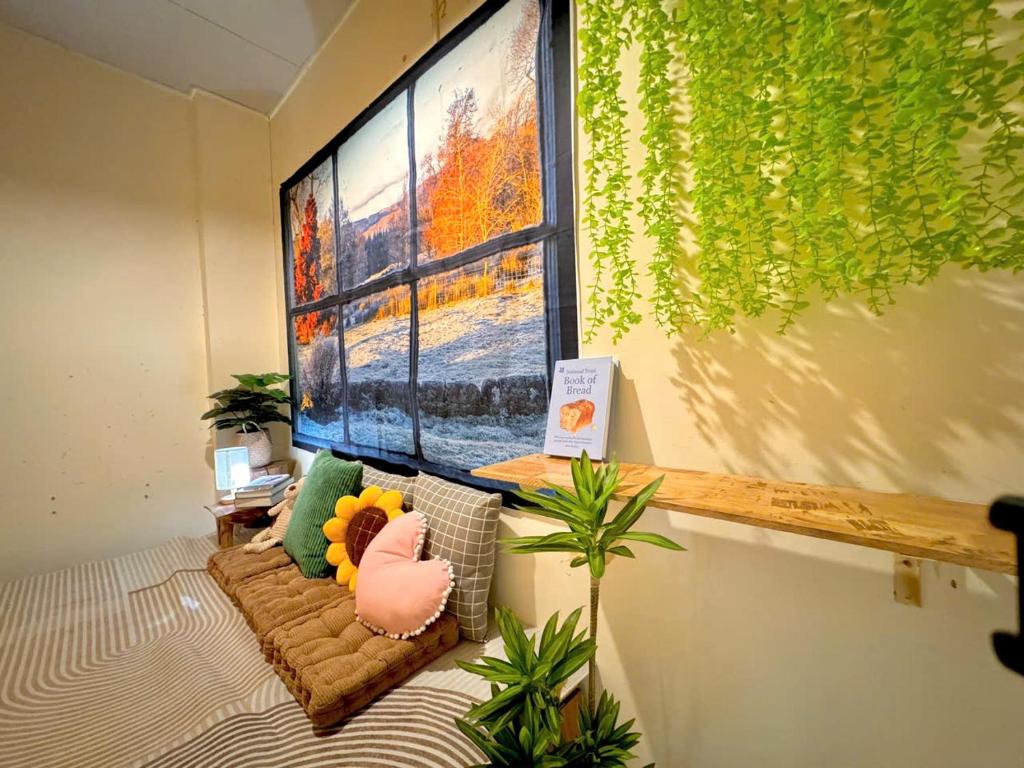 SAKURA House ĐÀ LẠT的电视和&#47;或娱乐中心