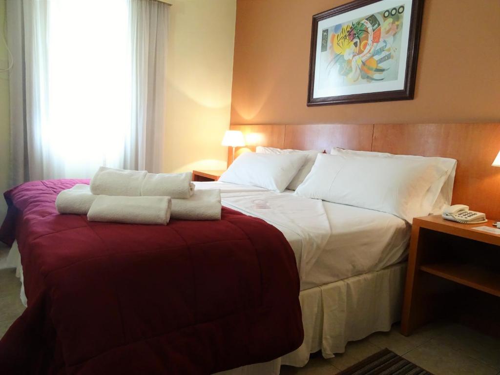 乌司格拉德拉斯勒克斯酒店客房内的一张或多张床位