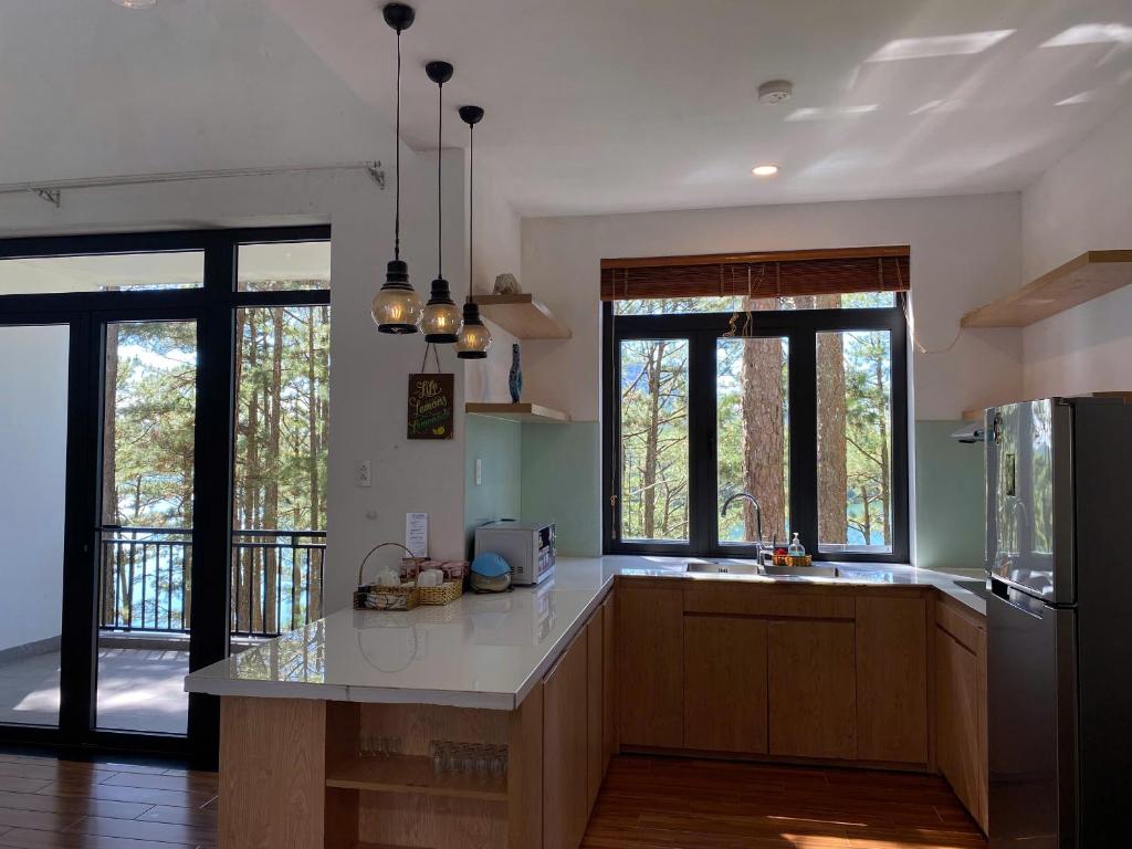 Lan Anh Villas Resort的厨房或小厨房