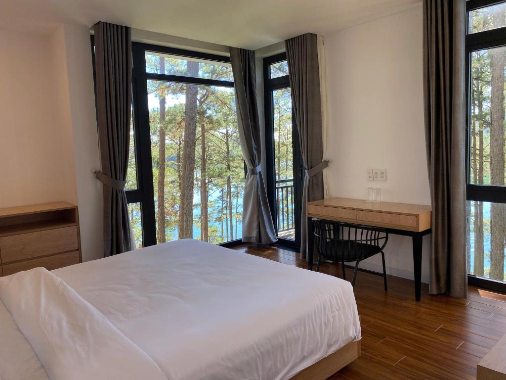 Lan Anh Villas Resort客房内的一张或多张床位
