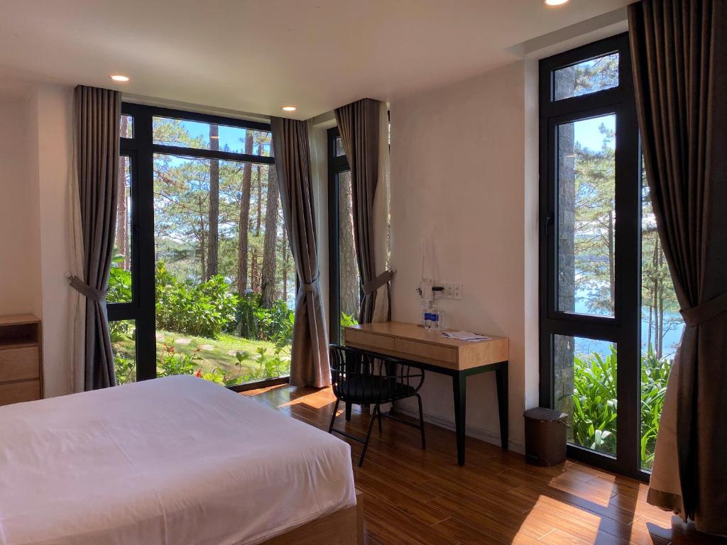 Lan Anh Villas Resort客房内的一张或多张床位