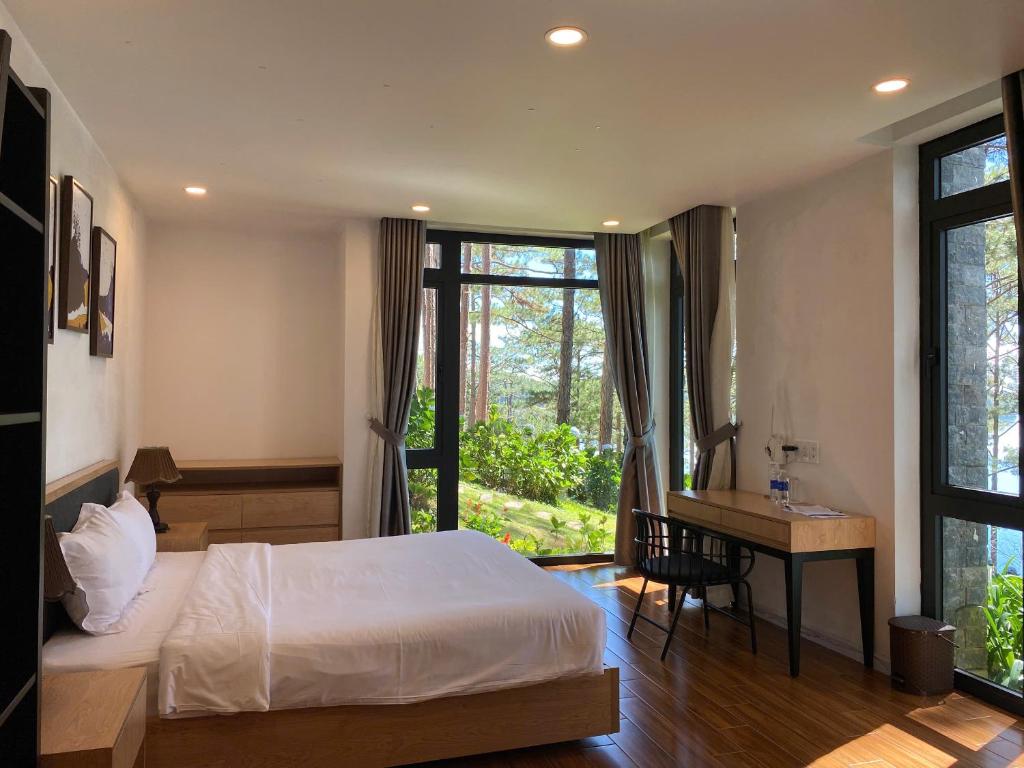 Lan Anh Villas Resort客房内的一张或多张床位