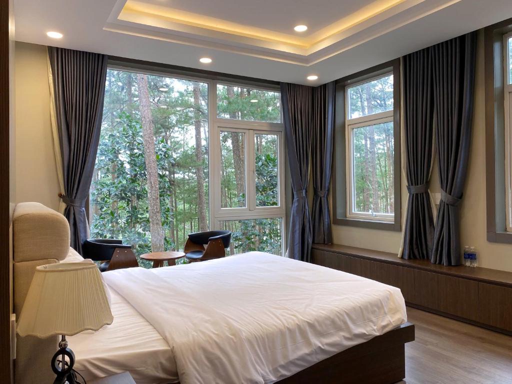 Lan Anh Villas Resort客房内的一张或多张床位