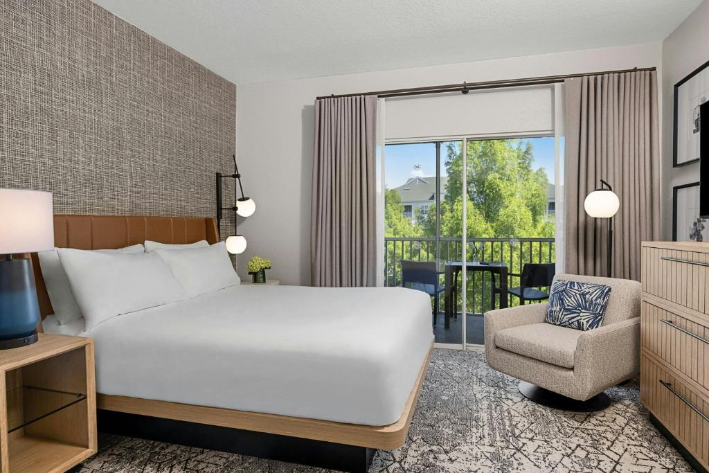 Sheraton Broadway Resort Villas客房内的一张或多张床位