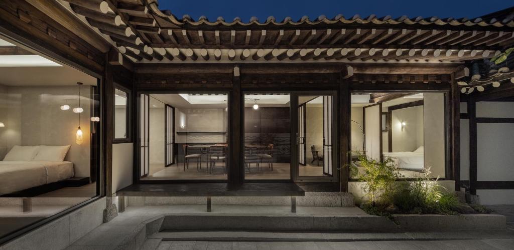 Nostalgia Hanok Hotel的休息区
