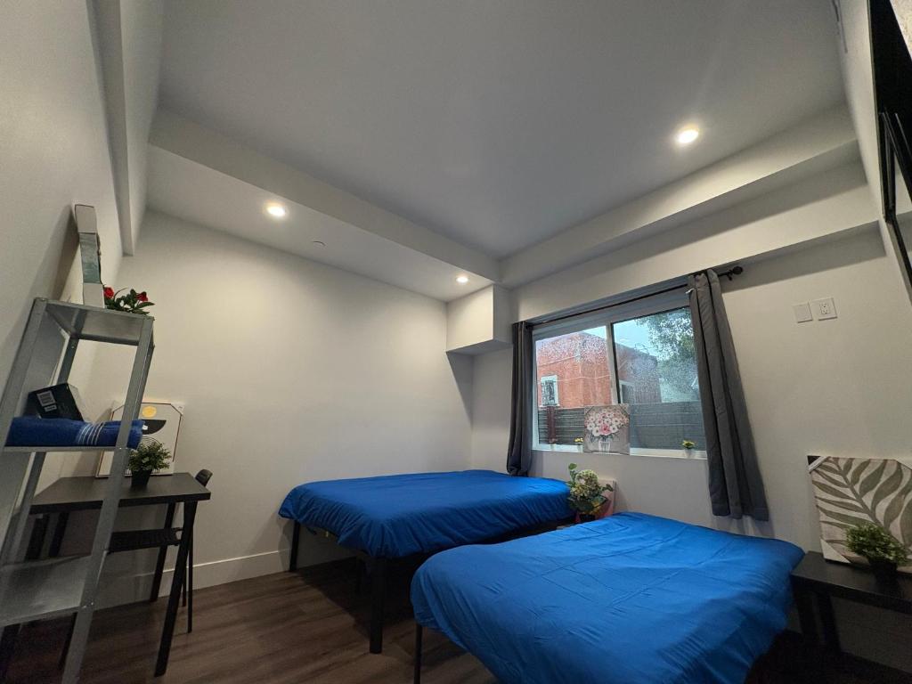 The Blue Hostel客房内的一张或多张床位