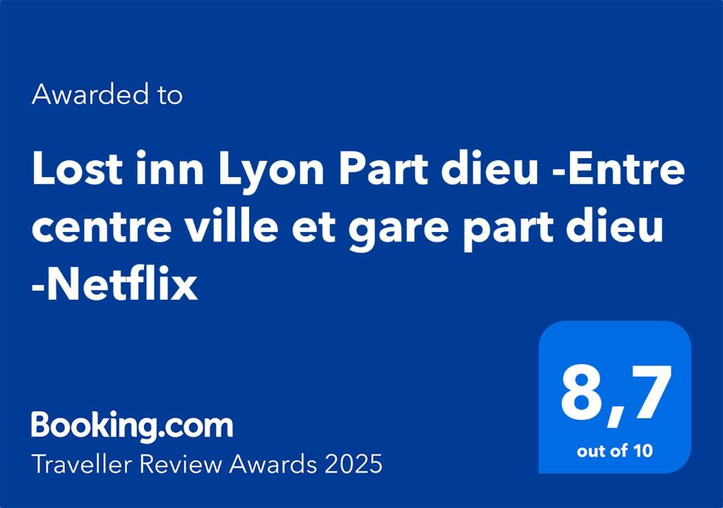 Lost inn Lyon Part dieu -Entre centre ville et gare part dieu -Netflix的证书、奖牌、标识或其他文件