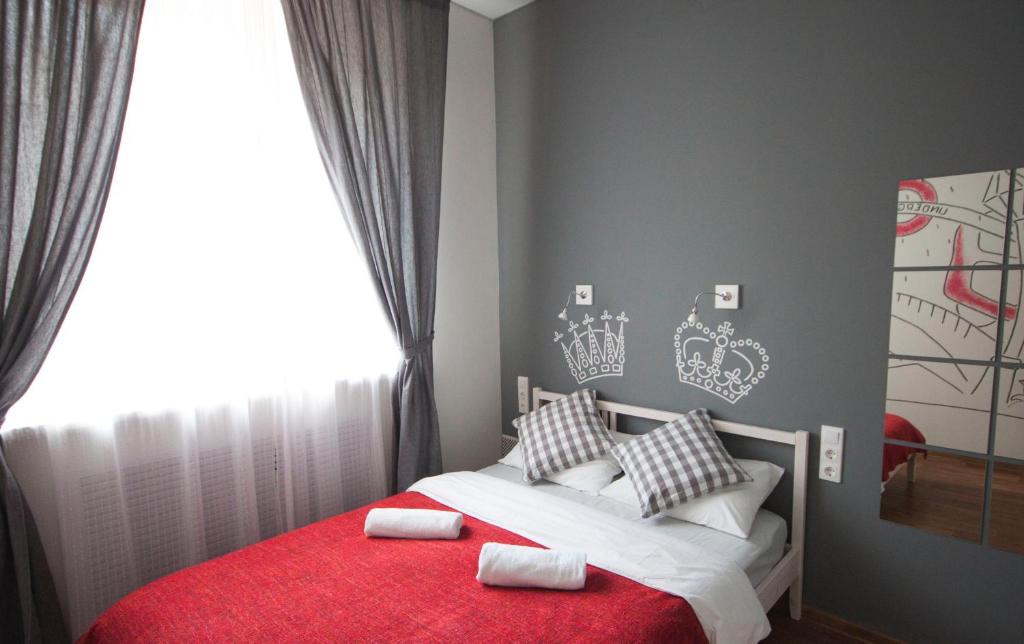 喀山地理旅馆客房内的一张或多张床位
